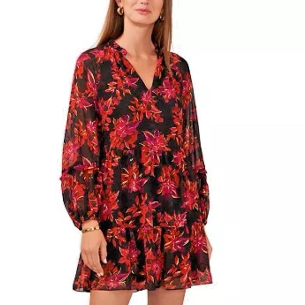VINCE CAMUTO “Sleigh all day” chiffon dress